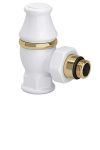 SR Rubinetterie угловой запорный клапан для радиатора серия Liberty 1/2"х3/4″, цвет: белый RAL9010, арт. 0323-2000V00A