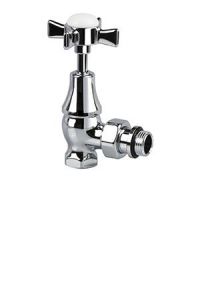 Угловой клапан для радиатора SR Rubinetterie, серия Victoria, 1/2", цвет хром, арт. 0332-1500С0Р0 (0332-1500С000)