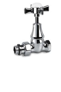 Прямой клапан SR Rubinetteri для радиатора, серия Victoria, 1/2", цвет хром, арт. 0333-1500С0Р0 (0333-1500С000)