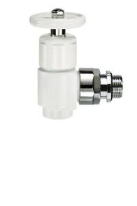 Вентиль SR Rubinetterie угловой серия Prestige & Minimal, 1/2", цвет белый, арт. 0335-1500VC0A