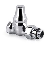 Запорный прямой клапан SR Rubinetterie для радиатора "ретро", 1/2", цвет хром, арт. 0342-1500C000