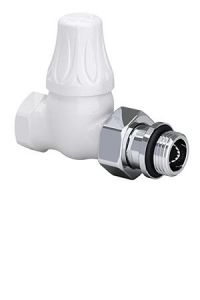 Прямой клапан SR Rubinetterie для радиатора серия Old Style 1/2", цвет: белый, арт. 0342-1500VC0A