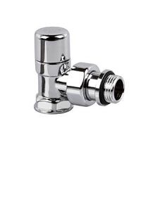 Запорный угловой клапан SR Rubinetterie серия Ovus, 1/2", цвет хром, арт. 0453-1500С000