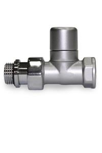 Запорный прямой клапан SR Rubinetterie серия Ovus, 1/2", цвет серый матовый, арт. 0454-1500VC0N