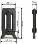 Чугунный радиатор GuRaTec Apollo 350/5 секций