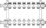 OVENTROP коллектор "Multidis SF" 1" с вентилями на шесть контуров 