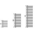 Полотенцесушитель Zehnder Yucca Star (Зендер Юкка Стар) для ГВС 500х1800 цвет белый