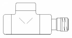 Вентиль на обратную подводку Oventrop "Combi E" 1/2" матовая сталь