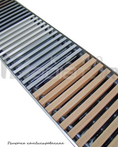 Конвектор встраиваемый (внутрипольный) Бриз 380х 120х 800 без вентилятора