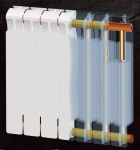 Биметаллический радиатор Rifar Monolit-350  6 секций